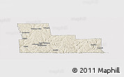 Shaded Relief Panoramic Map of Broome County, cropped outside