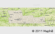 Shaded Relief Panoramic Map of Broome County, physical outside