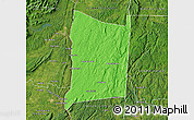 Political Map of Dutchess County, satellite outside