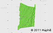 Political Map of Dutchess County, single color outside