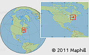 Savanna Style Location Map of New York, within the entire country