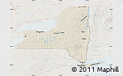 Shaded Relief Map of New York, lighten