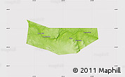 Physical Map of Montgomery County, cropped outside
