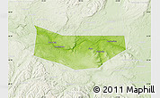 Physical Map of Montgomery County, lighten