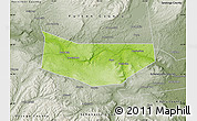 Physical Map of Montgomery County, semi-desaturated