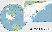 Savanna Style Location Map of New York County, highlighted country