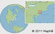 Savanna Style Location Map of New York County