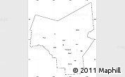 Blank Simple Map of Oneida County, cropped outside