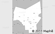 Gray Simple Map of Oneida County