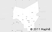 Silver Style Simple Map of Oneida County