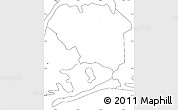Blank Simple Map of Queens County, no labels