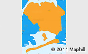 Political Simple Map of Queens County