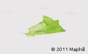 Physical 3D Map of Schenectady County, cropped outside