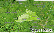 Physical 3D Map of Schenectady County, satellite outside