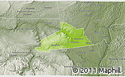 Physical 3D Map of Schenectady County, semi-desaturated