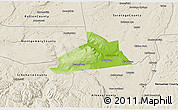 Physical 3D Map of Schenectady County, shaded relief outside