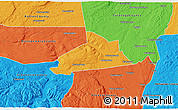 Political 3D Map of Schenectady County