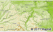 Physical 3D Map of Schoharie County