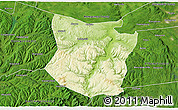 Physical 3D Map of Schoharie County, satellite outside
