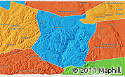 Political 3D Map of Schoharie County