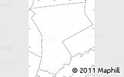 Blank Simple Map of Westchester County, no labels