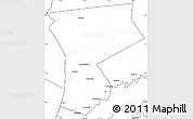 Blank Simple Map of Westchester County