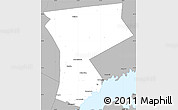 Gray Simple Map of Westchester County