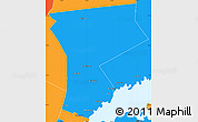 Political Simple Map of Westchester County