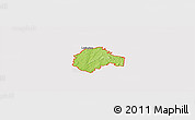 Physical Panoramic Map of ZIP code 27292, cropped outside