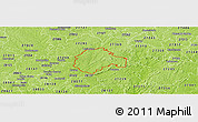 Physical Panoramic Map of ZIP code 27292