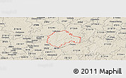Shaded Relief Panoramic Map of ZIP code 27292