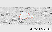 Silver Style Panoramic Map of ZIP code 27292