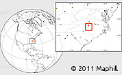 Blank Location Map of ZIP code 27401