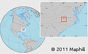 Gray Location Map of ZIP code 27401