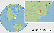 Savanna Style Location Map of ZIP code 27401