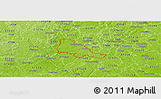 Physical Panoramic Map of ZIP code 27502