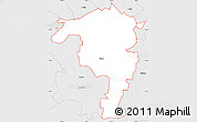 Silver Style Simple Map of ZIP code 27597