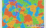 Political Map of ZIP code 27610