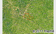 Satellite Map of ZIP code 27610