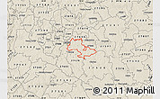 Shaded Relief Map of ZIP code 27610