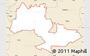 Classic Style Simple Map of ZIP code 27610