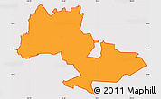 Political Simple Map of ZIP code 27610, cropped outside