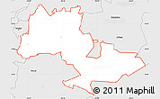 Silver Style Simple Map of ZIP code 27610