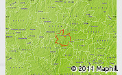 Physical Map of ZIP code 27705