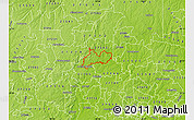 Physical Map of ZIP code 27712