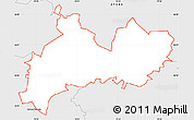 Silver Style Simple Map of ZIP code 27712