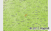 Physical Map of ZIP code 28006