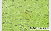 Physical Map of ZIP code 28027
