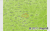 Physical Map of ZIP code 28215
