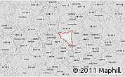 Silver Style 3D Map of ZIP code 28216